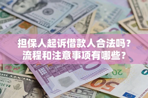 北京担保人起诉借款人合法吗？流程和注意事项有哪些？