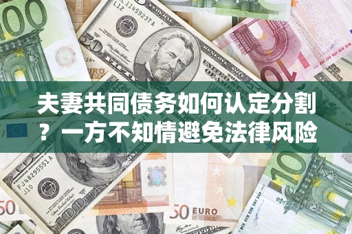 北京夫妻共同债务如何认定分割？一方不知情避免法律风险必看！